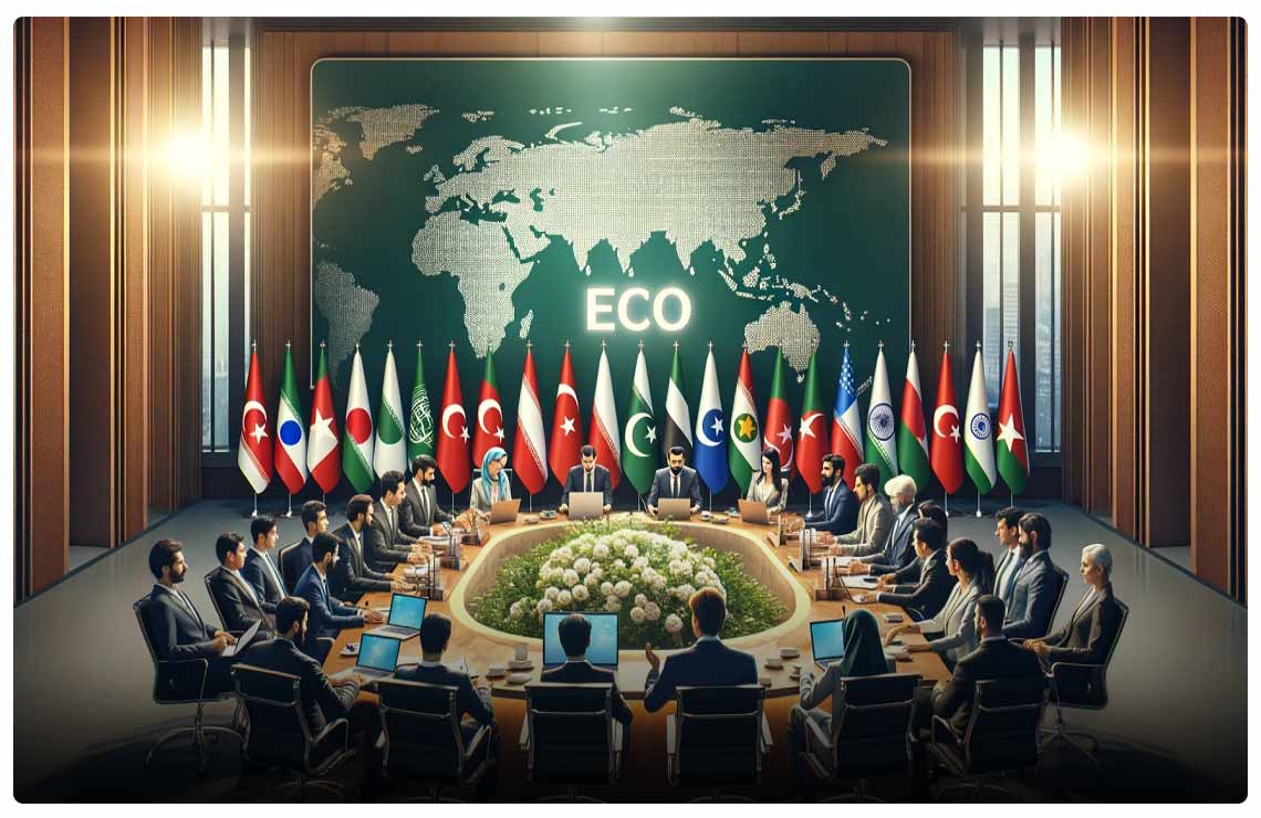 DALL·E-2024-03-13-12.29.29---A-horizontal-image-representing-the-Economic-Cooperation-Organization-(ECO),-featuring-diverse-people-from-member-countries-like-Iran,-Pakistan,-and-T